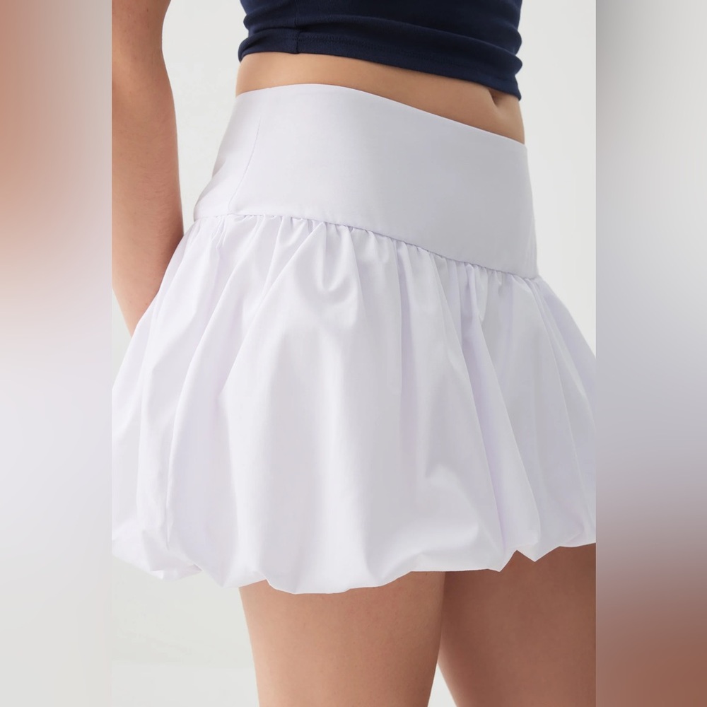 White Bubble Skirt (size small)